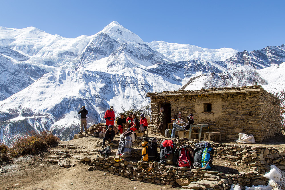 Hiking on the Annapurna Circuit in Nepal