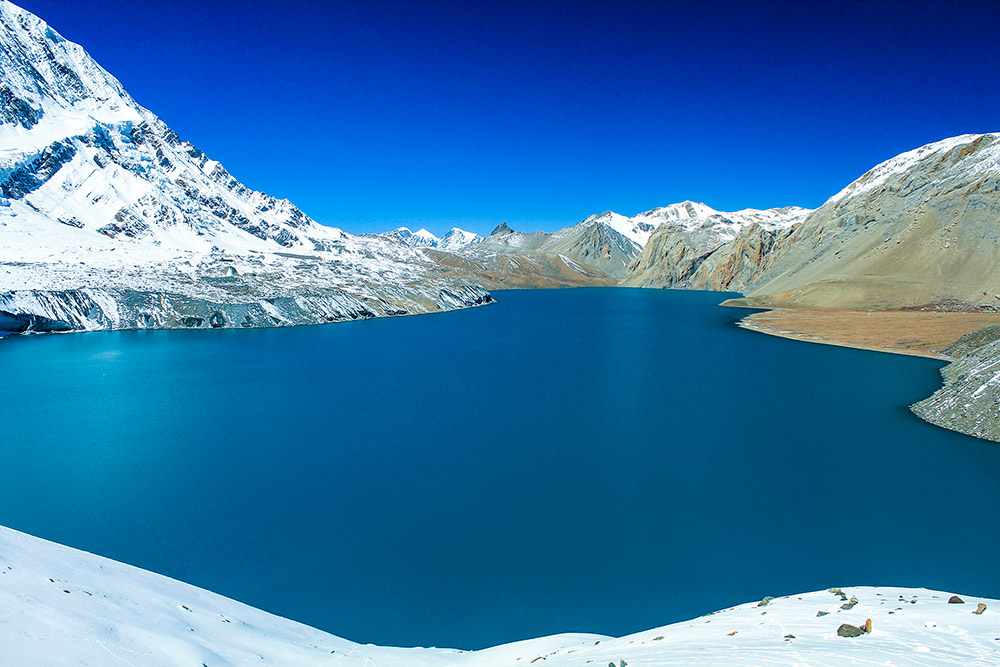 Tilicho Lake in the mountains